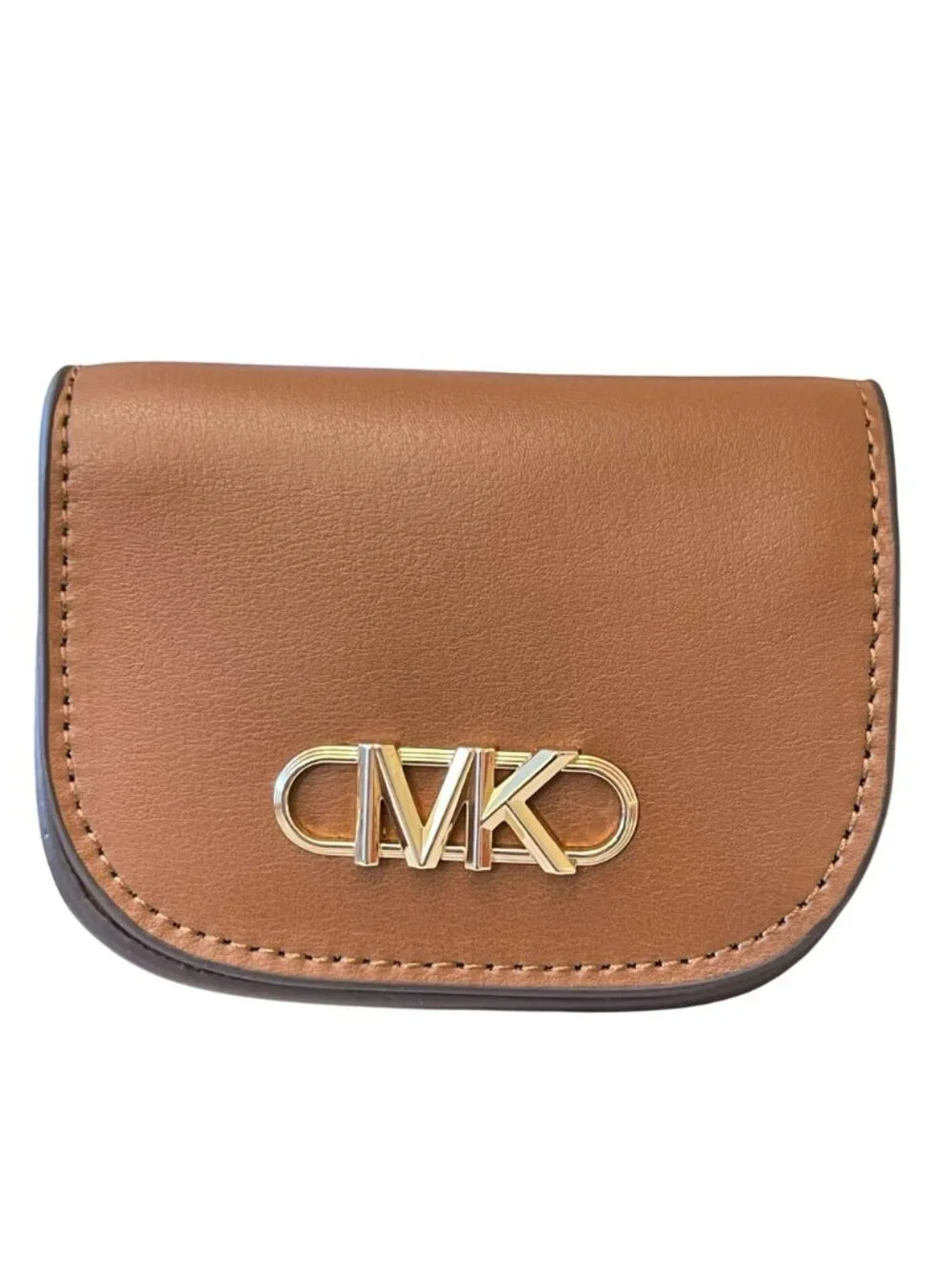 Michael Kors Large 32 mm Brown Leather Belt Pouch Fanny Pack Belt Bag NWT